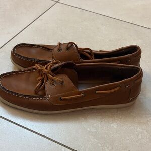 Tommy Hilfiger Tan Boat Shoes